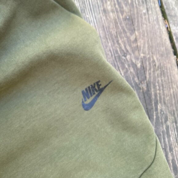 Nike Tech Fleece Joggers Sweatpants XL Olive Green - Picture 3 of 5